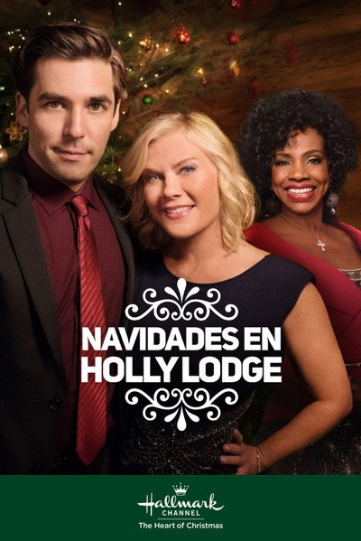 Póster de Navidad en la montaña