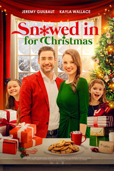 Póster de Navidad en la nieve