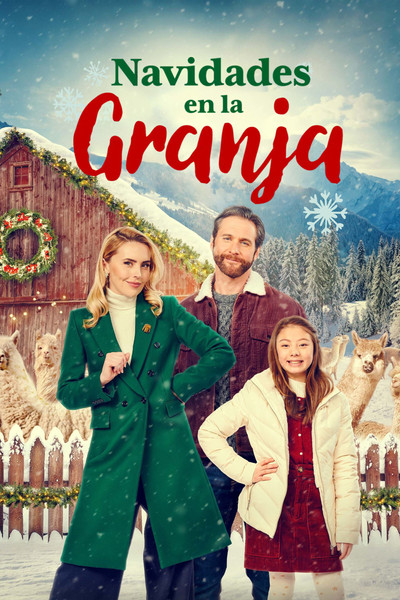 Póster de Navidades en la granja
