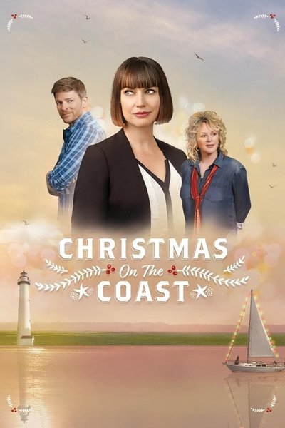 Póster de Navidades junto al mar