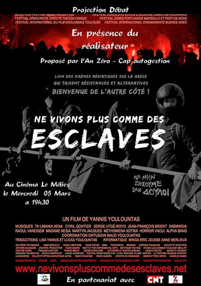 Póster de Ne vivons plus comme des esclaves