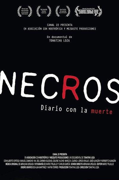 Póster de Necros: diario con la muerte