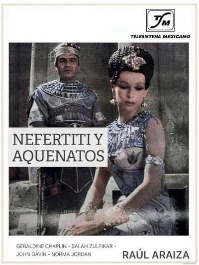 Póster de Nefertiti y Aquenatos