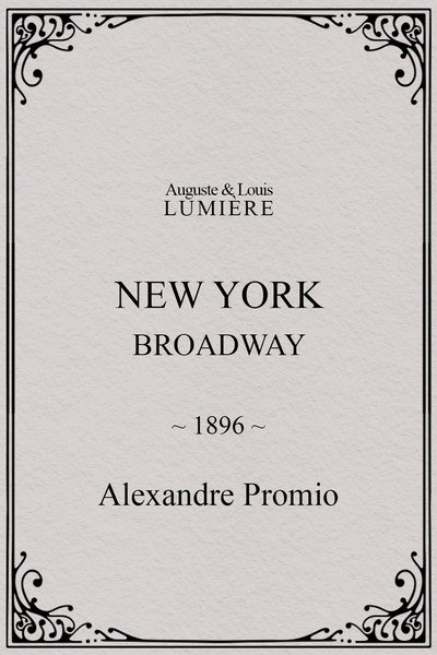 Póster de New York, Broadway