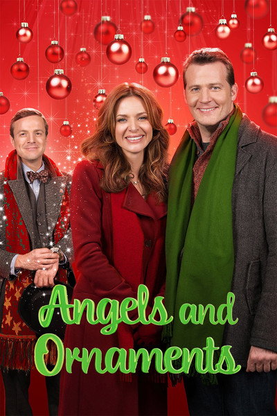 Póster de Ángeles y figuritas de Navidad