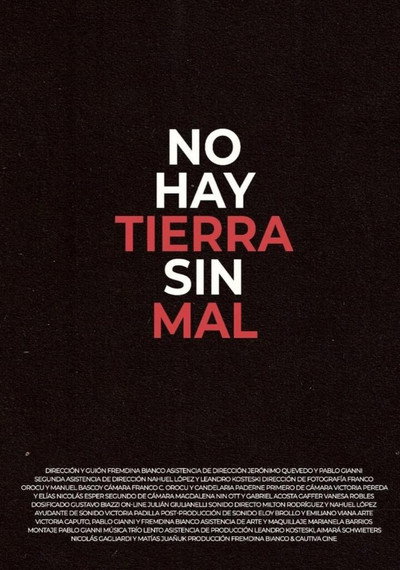 Póster de No hay tierra sin mal