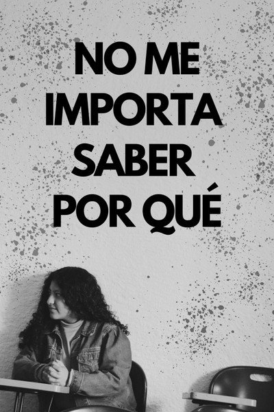 Póster de No me importa saber por qué