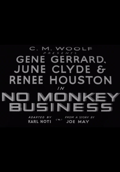Póster de No Monkey Business