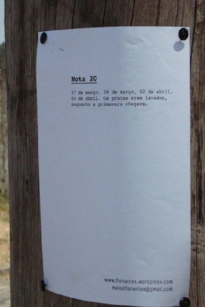 Póster de Notas flanantes