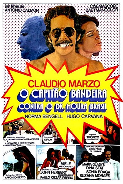 Póster de O Capitão Bandeira Contra o Dr. Moura Brasil