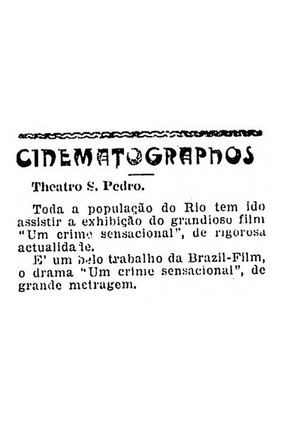 Póster de O Crime de Paula Matos