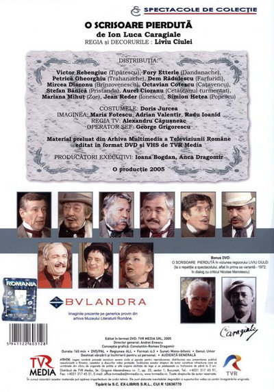 Póster de O scrisoare pierduta