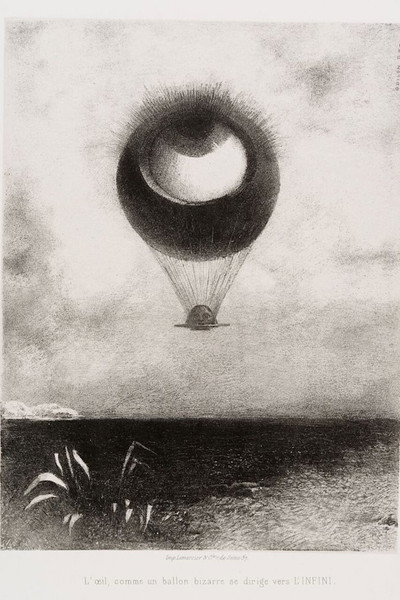 Póster de Odilon Redon or The Eye Like a Strange Balloon Mounts Toward Infinity