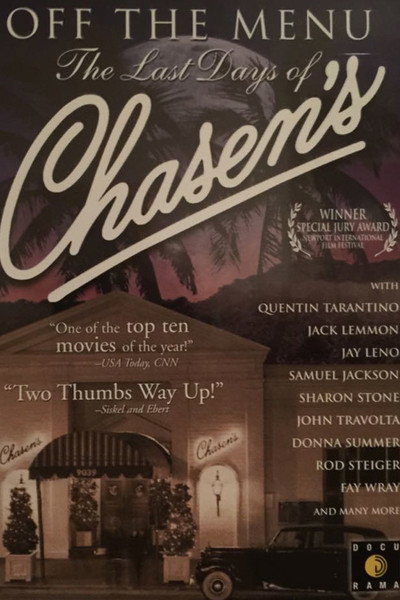 Póster de Off the Menu: The Last Days of Chasen's