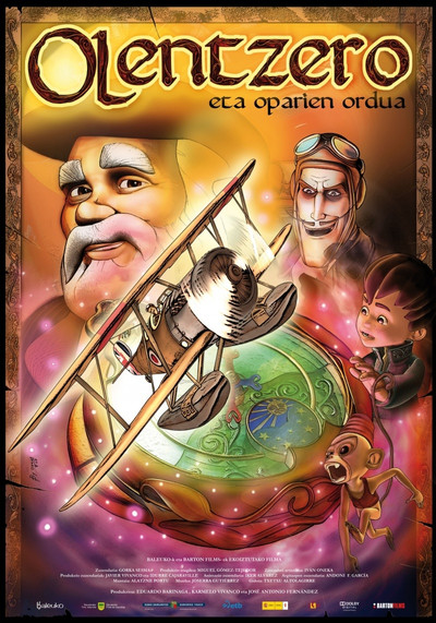 Póster de Olentzero y la hora de los regalos