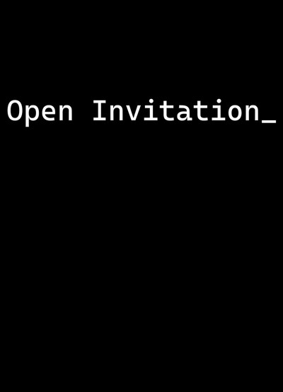 Póster de Open Invitation