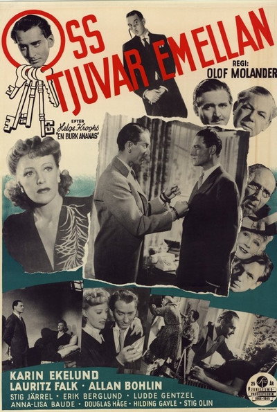 Póster de Oss tjuvar emellan eller En burk ananas