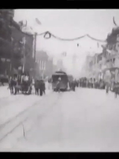 Póster de Over Route of Roosevelt Parade in an Automobile