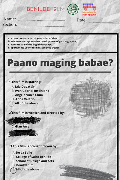 Póster de Paano maging babae