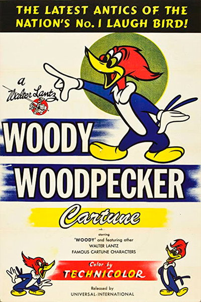 Póster de Pájaro Carpintero Loco