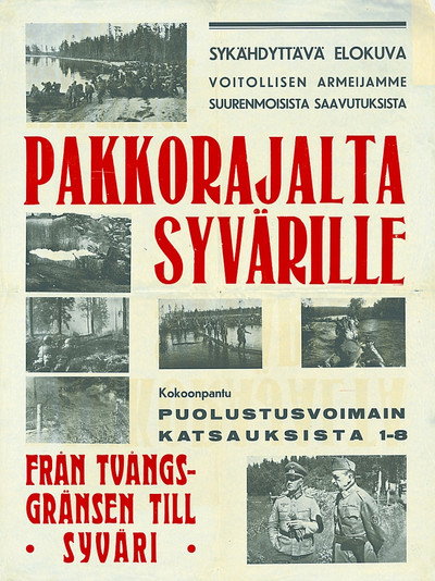 Póster de Pakkorajalta Syvärille