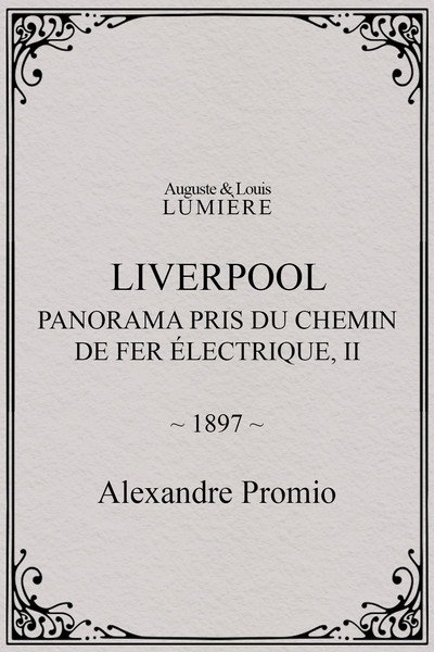 Póster de Panorama pris du chemin de fer électrique, II
