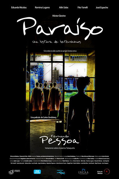 Póster de Paraíso, una historia de heterónimos