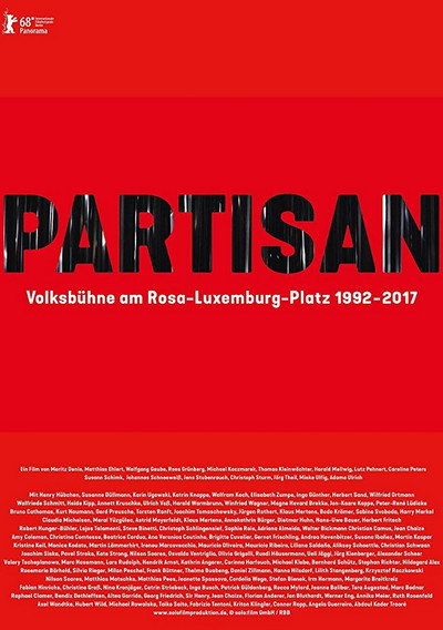 Póster de Partisan: Volksbühne am Rosa-Luxemburg-Platz 1992-2017