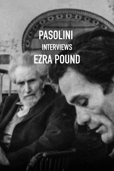 Póster de Pasolini entrevista a Ezra Pound
