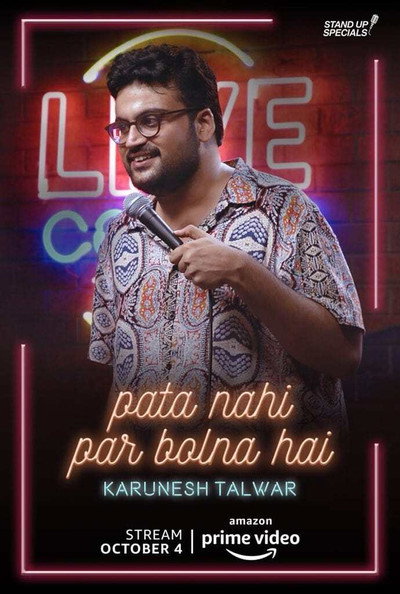 Póster de Pata Nahi Par Bolna Hai: A Comedy Special by Karunesh Talwar