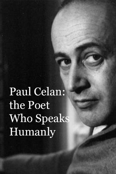Póster de Paul Celan: Dichter ist, wer menschlich spricht