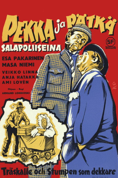 Póster de Pekka ja Pätkä salapoliiseina