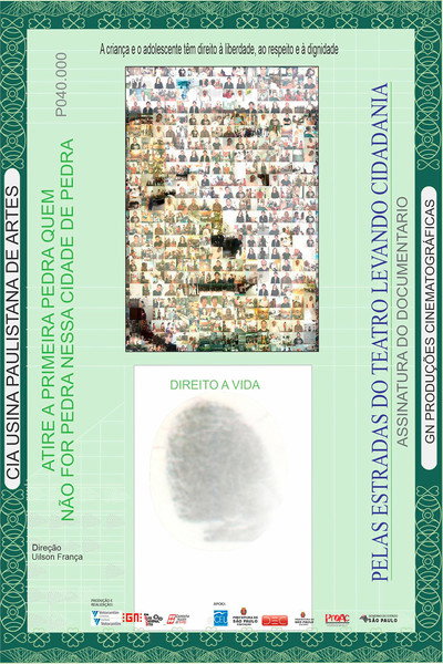 Póster de Pelas estradas do teatro levando cidadania