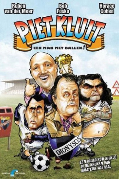 Póster de Piet Kluit, een man met ballen.