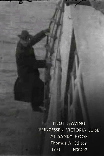 Póster de Pilot Leaving 'Prinzessen Victoria Luise' at Sandy Hook