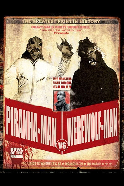 Póster de Piranha-Man vs. Werewolf Man: Howl of the Piranha