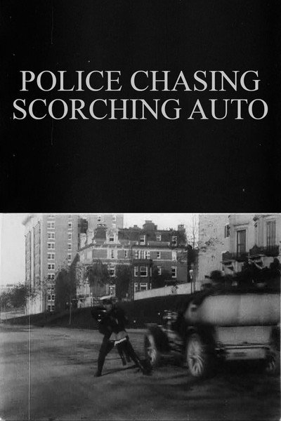 Póster de Police Chasing Scorching Auto