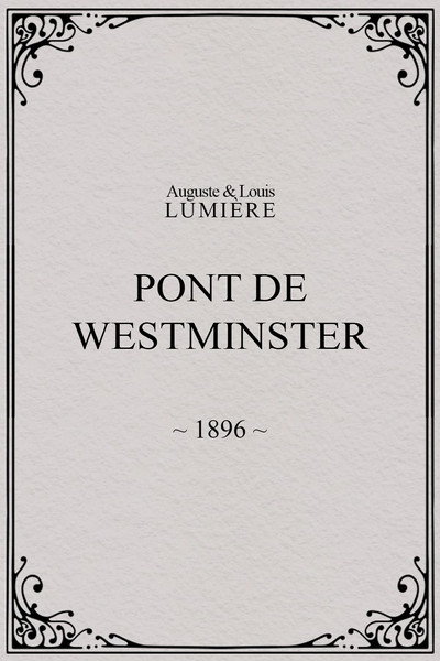 Póster de Pont de Westminster