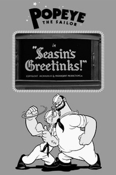 Póster de Popeye el Marino: Paisaje navideño