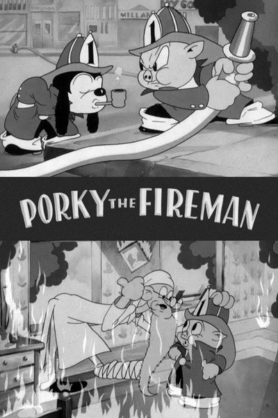 Póster de Porky bombero