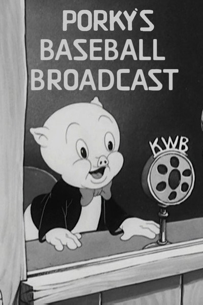 Póster de Porky, comentarista de béisbol