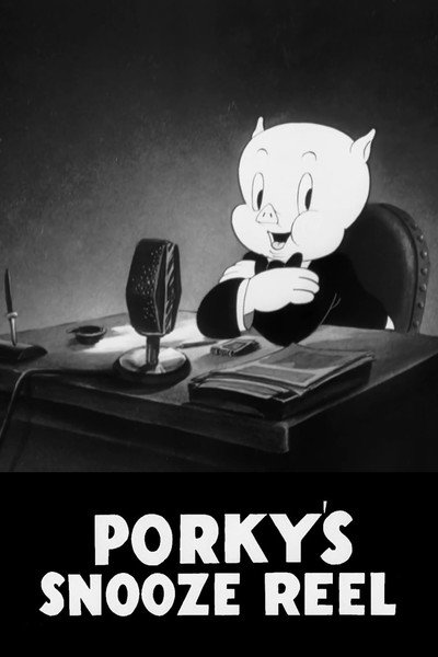 Póster de Porky, comentarista del noticiario de anteayer
