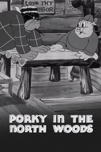 Póster de Porky en los bosques del norte