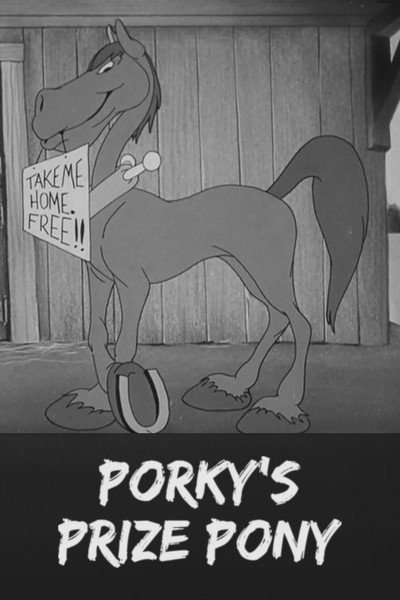 Póster de Porky y su pony campeón