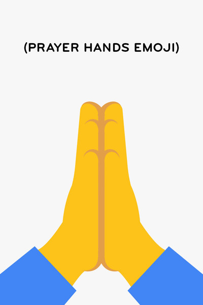 Póster de Prayer Hands Emoji
