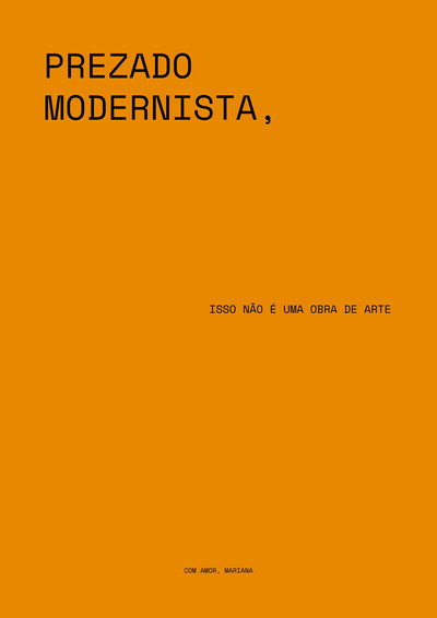 Póster de Prezado Modernista,
