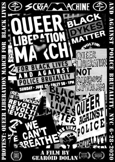 Póster de Protest: Queer Liberation March for Black Lives and Against Police Brutality, NYC 2020