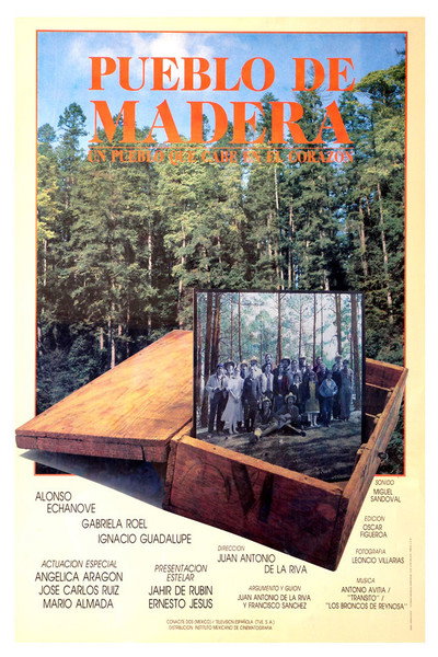 Póster de Pueblo de madera