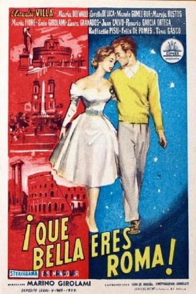 Póster de ¡Qué bella eres, Roma!