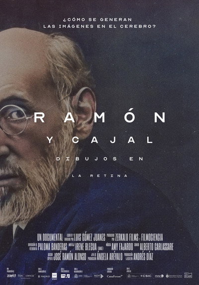 Póster de Ramón y Cajal: dibujos en la retina